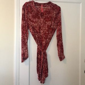 Eight Sixty shirt dress with tie ⭐️